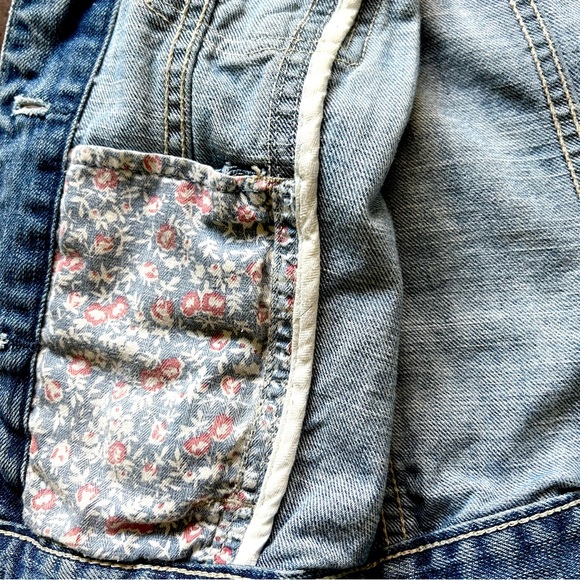 Abercrombie Classic Crop Jean Jacket, Adult XS and Kids XL - Picture 6 of 8